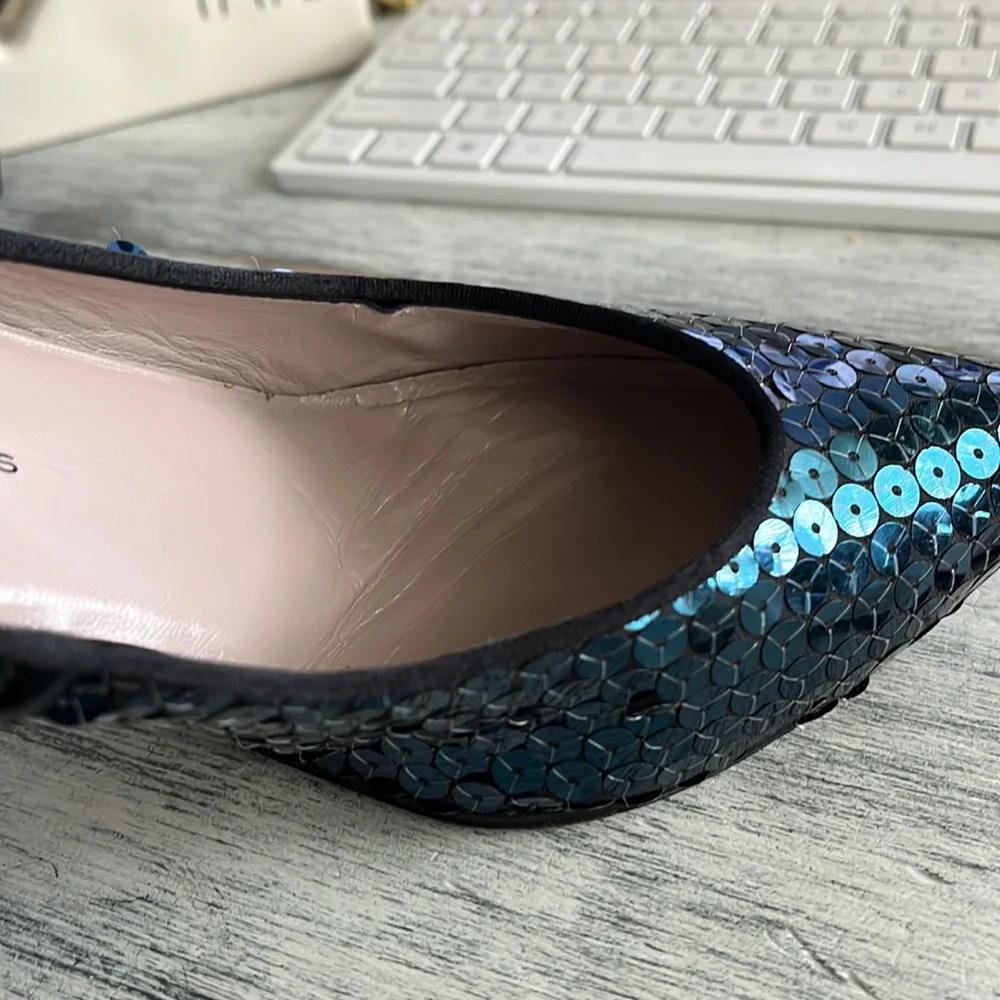 Marc by Marc Jacobs sequin point heels pumps size 39.5